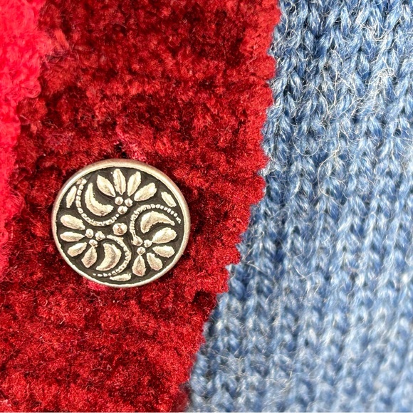 Koret City Blues Vintage wool blend Christmas sweater women’s XL cardigan - Picture 16 of 16